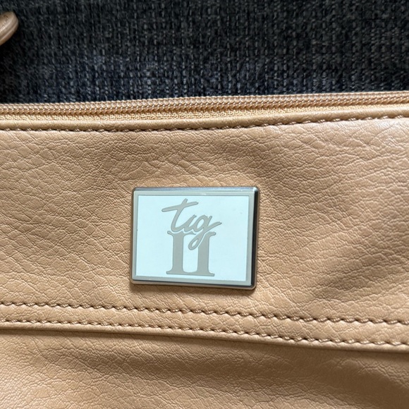 Tignanello Tan and Black Crossbody with White Accent - Picture 8 of 8